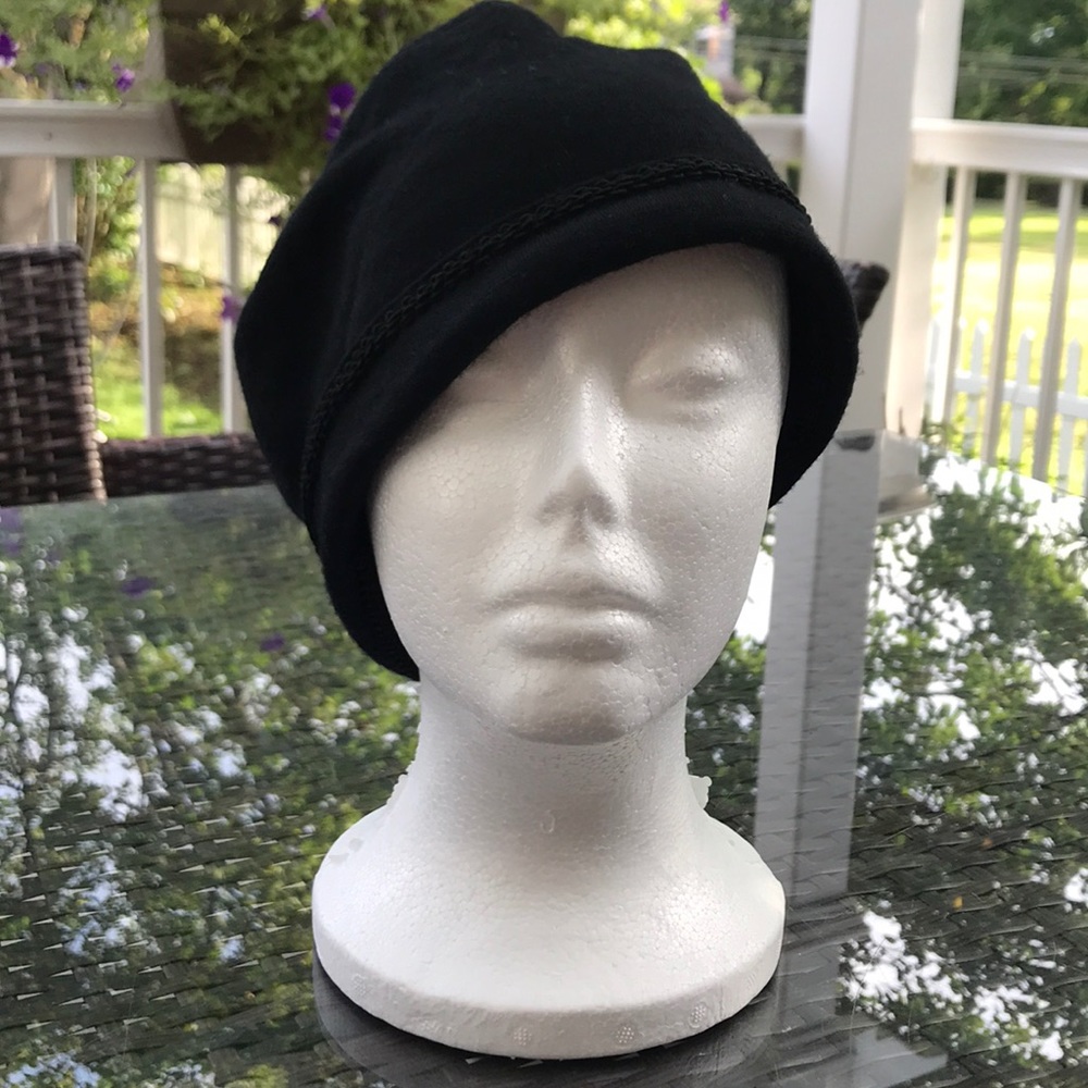 🍁Vintage 💯% Wool Fold Up Slouchy Beanie